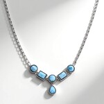 Collana in argento con Larimar