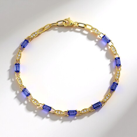 Bracciale in oro con Tanzanite AAA (CIRARI)