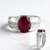 Anello in argento con Rubino del Madagascar (de Melo Essence)