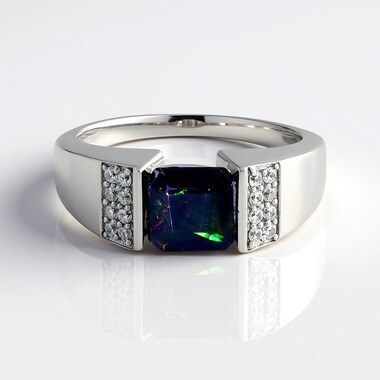 Mezezo Opal Silver Ring (de Melo Essence)