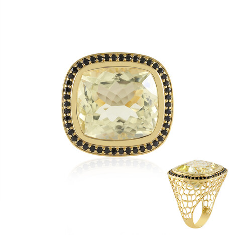 Limonen-Quarz-Silberring (Ornaments by de Melo)