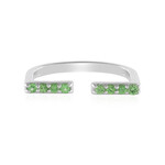 Anillo en plata con Tsavorita de Tanzania (de Melo Essence)