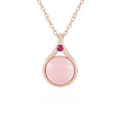 Collana in argento con Opale Rosa (KM by Juwelo)