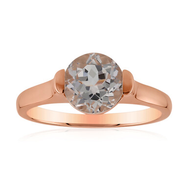Anello in oro con Danburite Rosa del Messico