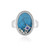 Blauer Howlith-Silberring