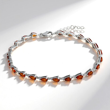 Bracelet en argent et Citrine Madère