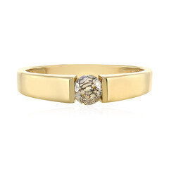 I1 Schokoladen-Brillant-Goldring