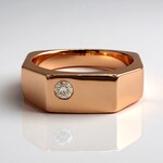 Anello in oro con Diamante Rose de France SI1 di Argyle (Annette)