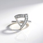 Bague en argent et Zircon