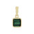 9K Benedito Green Tourmaline Gold Pendant (Adela Gold)