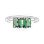 Benedito Green Tourmaline Silver Ring (Adela Silber)