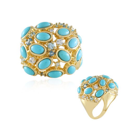 Bague en argent et Turquoise Sleeping Beauty (KM by Juwelo)