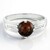 Anello da uomo in argento con Ossidiana Mogano