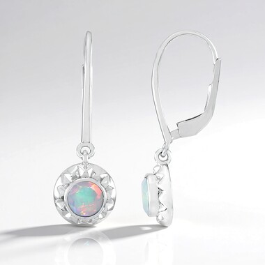 AAA Welo Opal Silver Earrings (de Melo Essence)