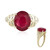 Anello in oro con Rubino del Madagascar (de Melo)