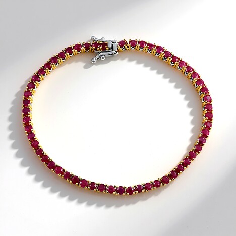 Bracciale in argento con Rubino della Birmania (Gems en Vogue)