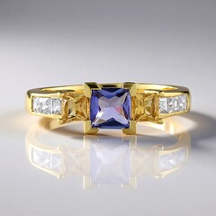 Bague en argent et Tanzanite