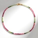 Collana in argento con Tormalina Rosa Nigeriana
