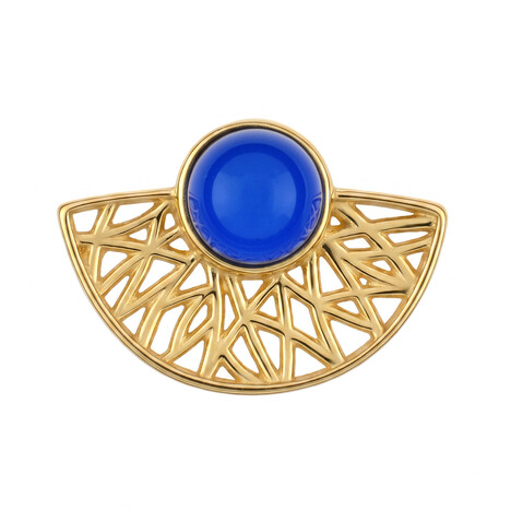 Zilveren hanger met een Blauwe Colombiaanse Barnsteen (dagen)