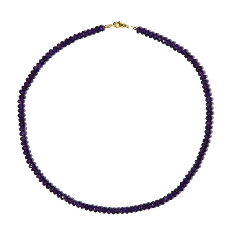 Sambia-Amethyst-Silberhalskette (Riya)