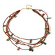 Collana in argento con Unakite (Riya)