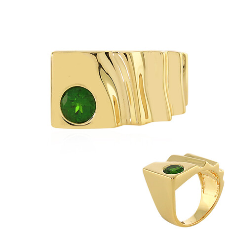 Russischer Diopsid-Silberring