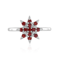 Bague en argent et Rubis de Tanzanie (Adela Silber)