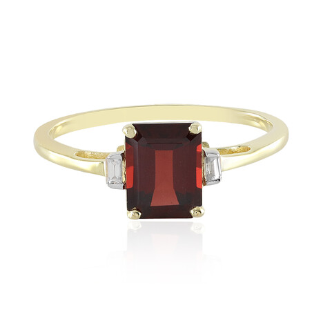 Bague en argent et Grenat du Mozambique