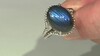 Anillo en plata con Labradorita (de Melo)