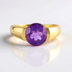 Anello in argento con Ametista del Marocco