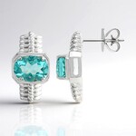 Orecchini in argento con Fluorite Braldu (Pallanova)