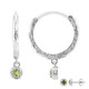 Orecchini in argento con Peridoto della Birmania