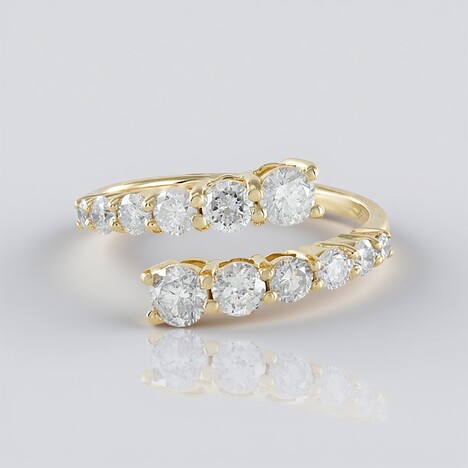 Anello in oro con Diamante I2 (H) (de Melo Gold)