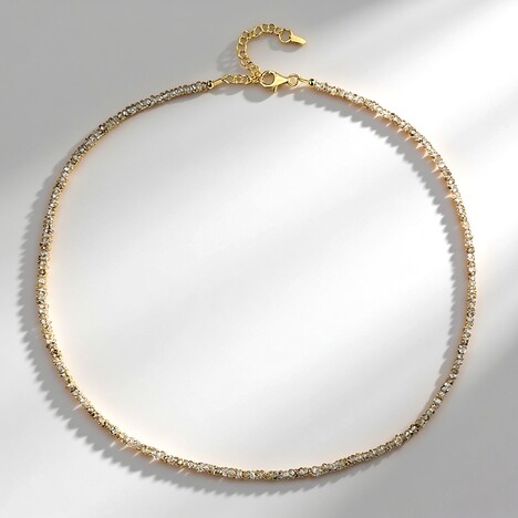 Collana in argento con Zircone Fancy