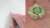 Zilveren halsketting met een chrysopraas (KM by Juwelo)