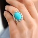 Bague en argent et Amazonite (Annette classic)