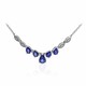 Blauer Ceylon-Saphir-Goldcollier (CIRARI)