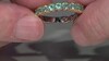 Anillo en plata con Fluorapatita verde (Gems en Vogue)