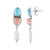 Pendientes en plata con Turquesa (Desert Chic)