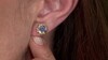 Pendientes en oro con Zafiro azul de Tulear (de Melo Gold)