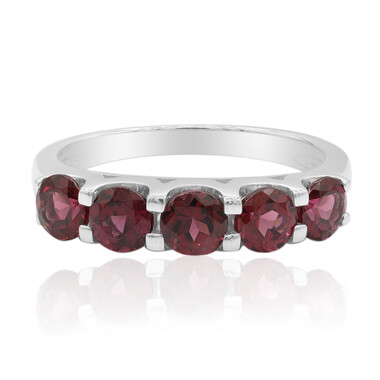 Anello in argento con Rodolite