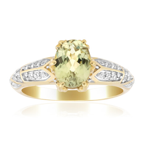 Gouden ring met een Kleurwissel diaspoor