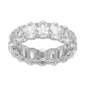 Anello in argento con Topazio Bianco