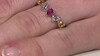 Anillo en plata con Topacio rosa