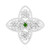 Anello in argento con Diopside Russo