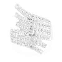 Bague en argent et Topaze blanche
