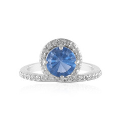 Anillo en plata con Fluorita de color cambiante