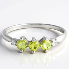 Anello in argento con Tormalina Cuprian