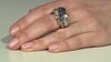Zilveren ring met tanzanieten (Gems en Vogue)
