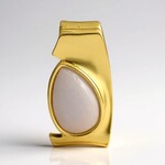 Ciondolo in argento con Calcedonio Blu (MONOSONO COLLECTION)